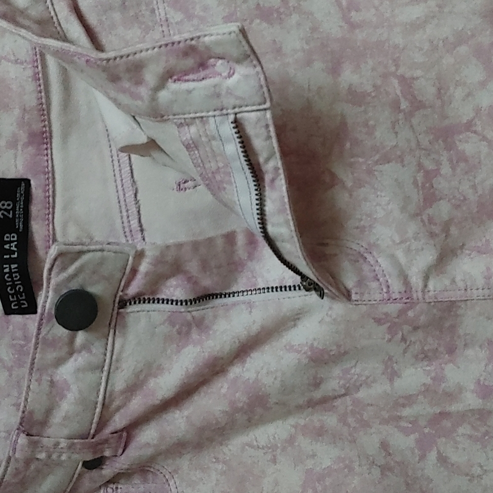 Design lab stretchy light purple and white pants 28 - Picture 10 of 12